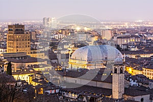 City Lights at Dusk, Brescia, Italy