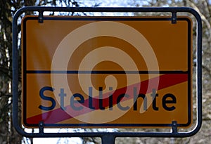 City Limit of the Village Stellichte, Lower Saxony
