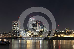 City of London at night