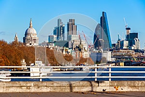 City of London seen from Waterloo Bridge