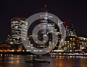 City of London Skyline at Night