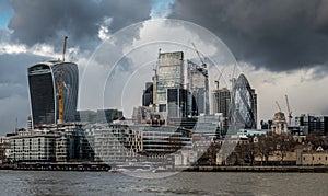 City of London skyline, from the south bank of the River Thames