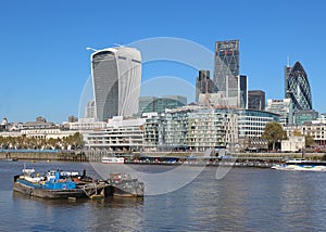 City of London skyline and the Thames photo