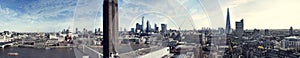 City of London view with modern skyscrapers,  London Bridge and City view