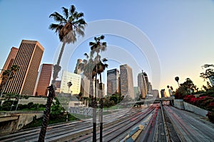 City of Los Angeles Downtown at Sunset