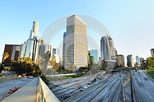 City of Los Angeles Downtown at Sunset