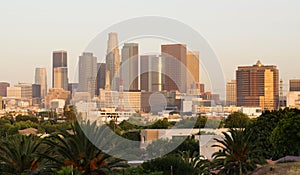 City of Los Angeles Horizontal Downtown Buildings Architecture