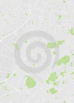 City map Athens, color detailed plan, vector illustration