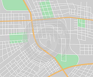 City map. Geography vector illustration. Street map.