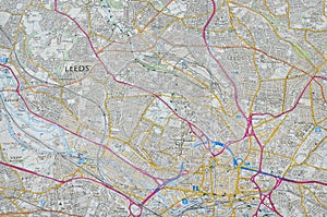 City map of Leeds