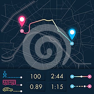 City map navigation