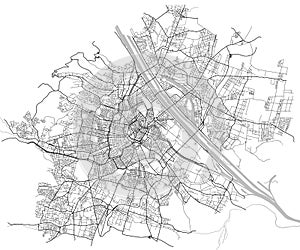 City Map of Vienna, Austria