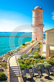 City of Marseille waterfront lighthouse view photo