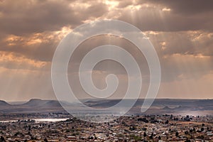 The city of Maseru, Lesotho