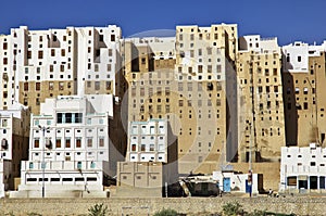 The city of medieval skyscrapers Shibam, Wadi Hadramaut, Yemen photo
