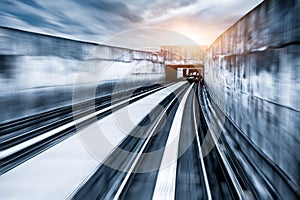 City Metro Rail, motion blur