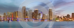 City of Miami Florida panorama