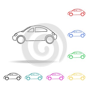 city mini car icon icon. Transport Element multi colored icons for mobile concept and web apps. Thin line icon for website design