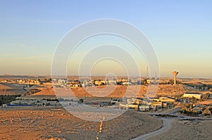 City Mitzpe Ramon in the Negev desert photo