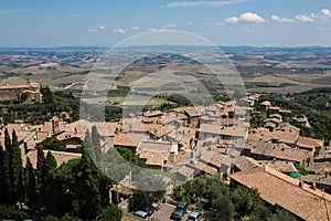 City of Montepulciano in Tuscany, Italy