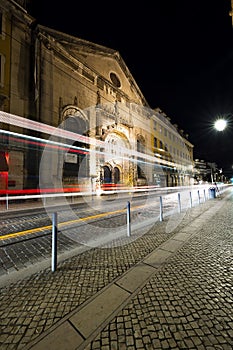 The City in Motion: A Long Exposure of Lisbon\'s Night Traffic