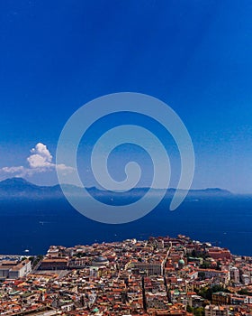 City of Naples, Italy and the Gulf of Naples