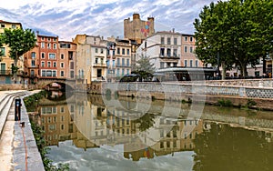 City of Narbonne, a picturesque town in South of France