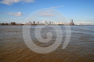 City of New Orleans from the Mississippi River