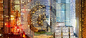 City at night banner