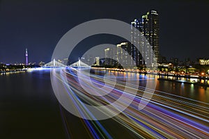 City night view of Guangzhou,china.