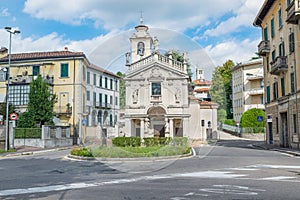City in northern Italy. Picturesque area in the center of Varese photo
