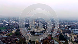City of Oxford and Christ Church University - aerial view