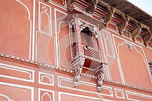 City Palace in Jaipur, Rajasthan, India, -administrative headquarters of the state, built by Maharaja Sawai Jai Singh II in Mughal
