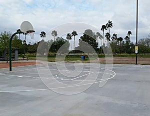 City park basketball court