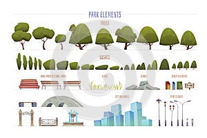 City Park Elements Set