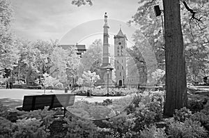 The city park in Morristown