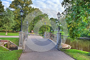City park in Riga, Latvia.