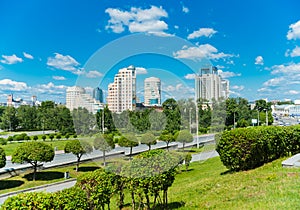 City park in Yekaterinburg photo