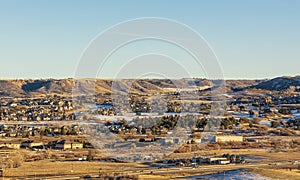 City of Parker, Colorado - Residential Winter Panorama.