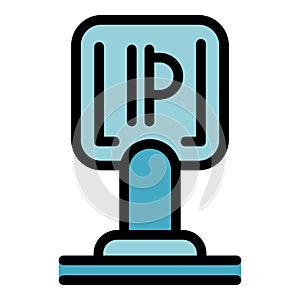City parking icon vector flat