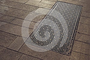 City pavement hatch