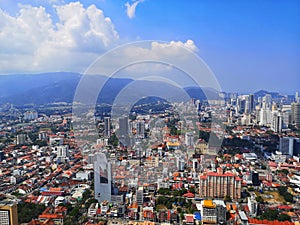 The city of penang from the sky bridge