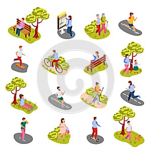 City People Isometric Set