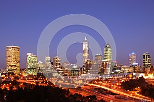 City Of Perth Night Scene
