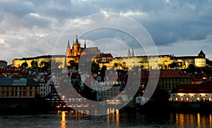 The city of Prag night scene