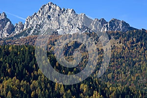 Ampezzo Dolomites a beautiful October day photo