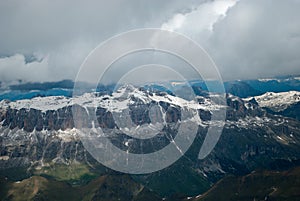 View from the Marmolada Glacier photo