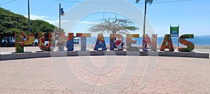 City of Puntarenas, Costa Rica, Downtown View over the Paseo de los turistas