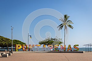 City of Puntarenas, Costa Rica, Downtown View over the Paseo de los turistas