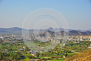 The city of Pushkar from agast muni cave